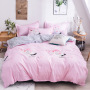 Cheap Bedding Sets Full Size,Dark Blue 100% Cotton Bedding Set#