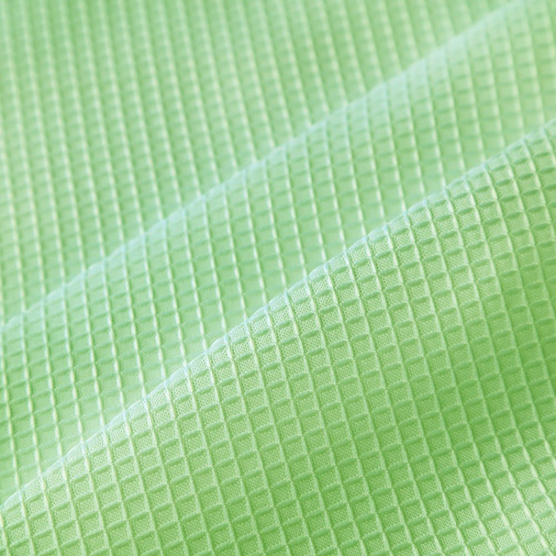 Waffle Weave Shower Curtain, Modern Fabric Bathroom Curtain/