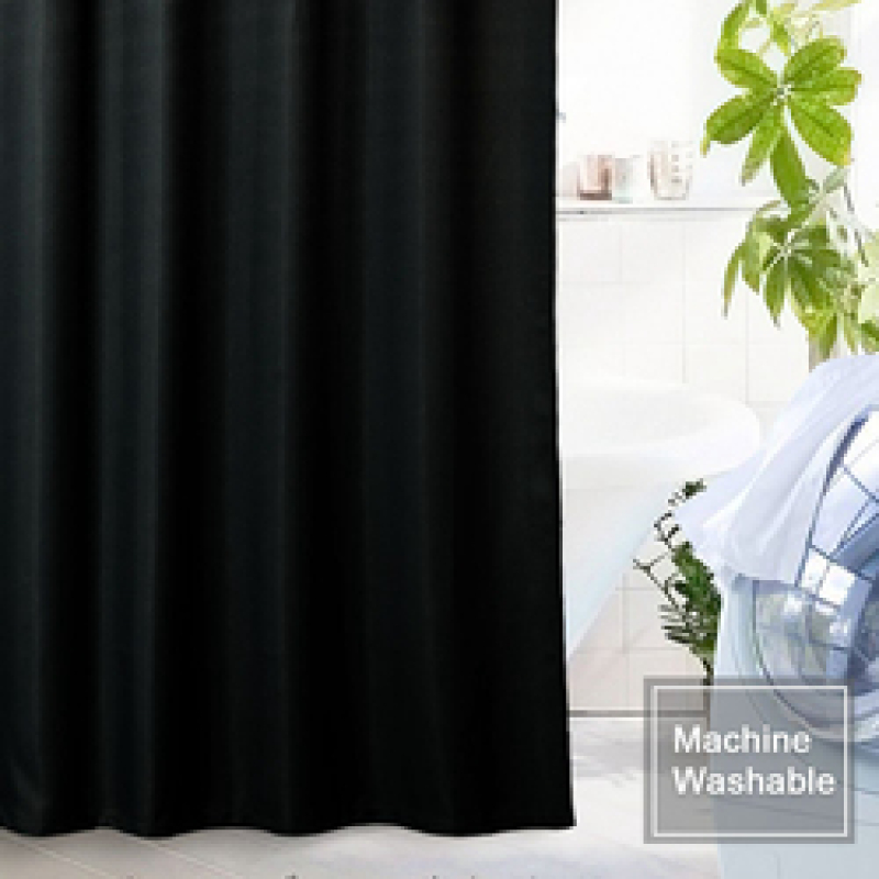 Waffle Weave Shower Curtain, Modern Fabric Bathroom Curtain/