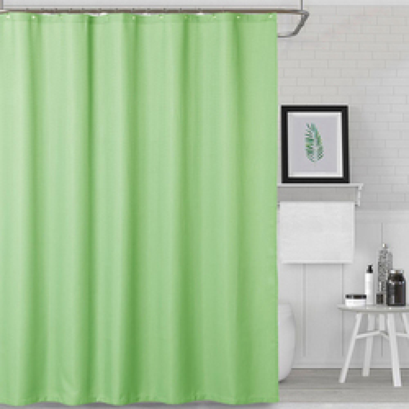 Waffle Weave Shower Curtain, Modern Fabric Bathroom Curtain/
