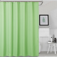 Waffle Weave Shower Curtain, Modern Fabric Bathroom Curtain/