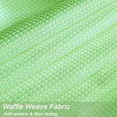 Waffle Weave Shower Curtain, Modern Fabric Bathroom Curtain/