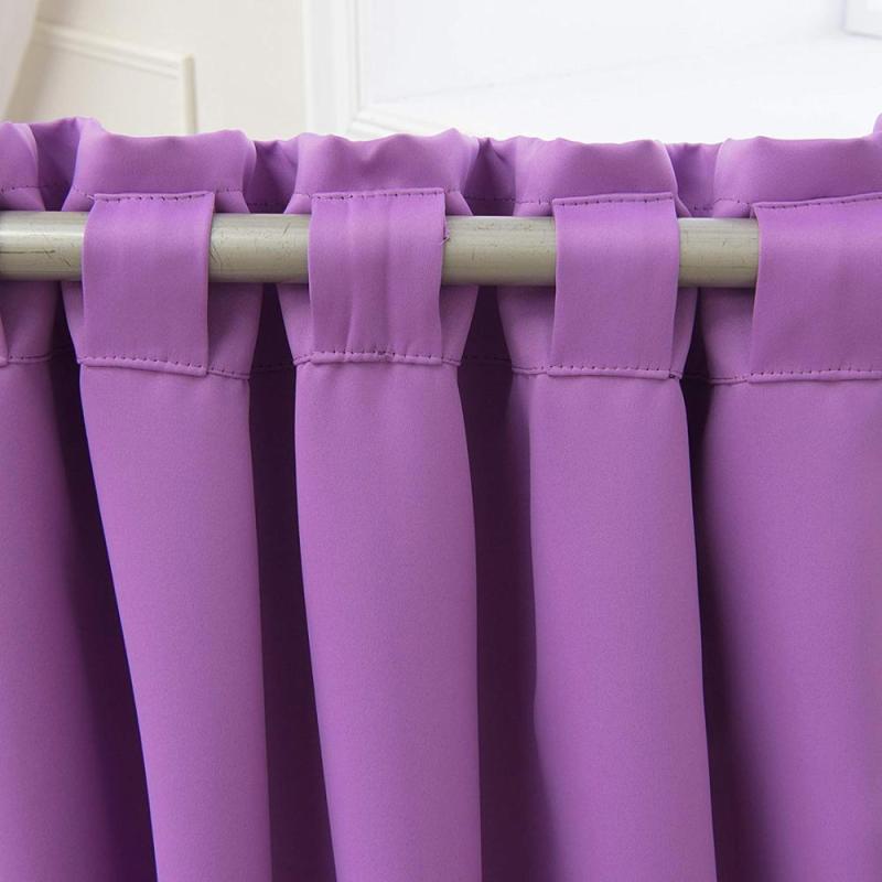 Chinese factory direct sale violet luxury blackout thermal curtain window