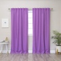 Chinese factory direct sale violet luxury blackout thermal curtain window