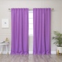 Chinese factory direct sale violet luxury blackout thermal curtain window