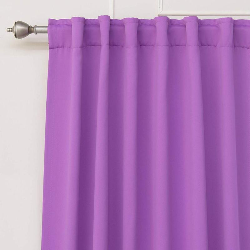 Chinese factory direct sale violet luxury blackout thermal curtain window