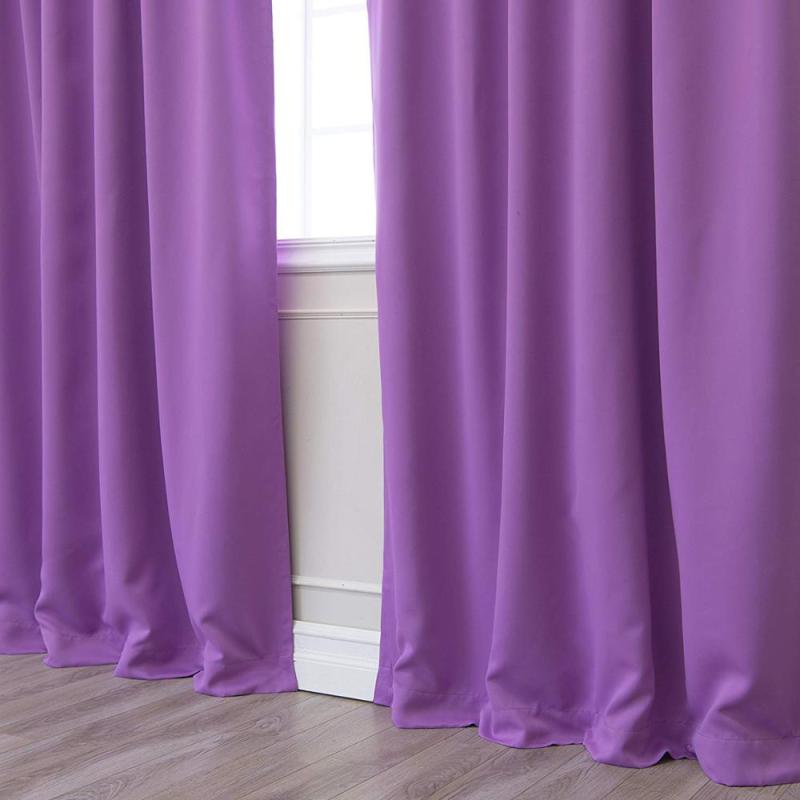 Chinese factory direct sale violet luxury blackout thermal curtain window