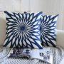Geometric Pattern Chinese Classical Embroidery Home Pillow Fashion Sofa Pillow, 2019 New Chinese Blue And White Porcelain /