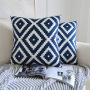 Geometric Pattern Chinese Classical Embroidery Home Pillow Fashion Sofa Pillow, 2019 New Chinese Blue And White Porcelain /