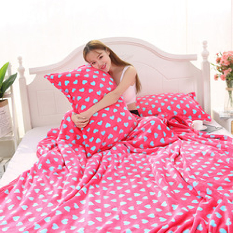 Super Soft 100% Polyester Blanket, Plush Fuzzy Sofa Bedding Flannel Fleece Throw Blanket#