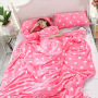 Super Soft 100% Polyester Blanket, Plush Fuzzy Sofa Bedding Flannel Fleece Throw Blanket#