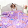 Super Soft 100% Polyester Blanket, Plush Fuzzy Sofa Bedding Flannel Fleece Throw Blanket#