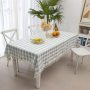 Simple And Generous Rural Style Home Dining Table Cloth Restaurant Rectangular Picnic Plaid Cloth green Checkered Tablecloth