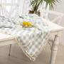 Simple And Generous Rural Style Home Dining Table Cloth Restaurant Rectangular Picnic Plaid Cloth green Checkered Tablecloth