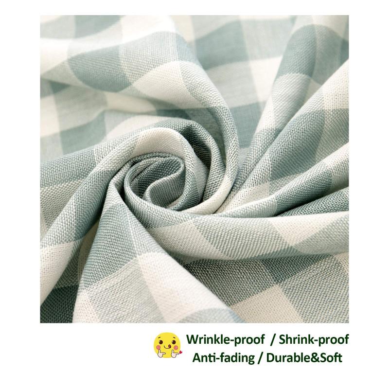 Simple And Generous Rural Style Home Dining Table Cloth Restaurant Rectangular Picnic Plaid Cloth green Checkered Tablecloth