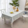 Simple And Generous Rural Style Home Dining Table Cloth Restaurant Rectangular Picnic Plaid Cloth green Checkered Tablecloth