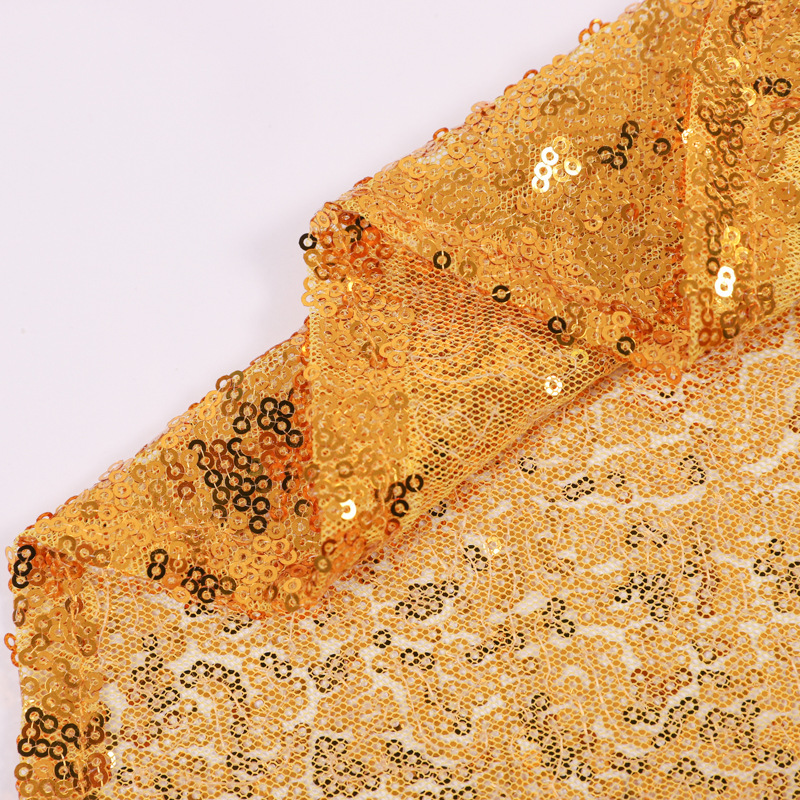 Golden Sequin Chair Sashes,Stretch Spandex Sparkle Chair Cover for Wedding Party Banquet Home Chair Decorations