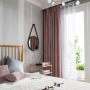 100% Blackout double  curtain  living room,Hot selling 100%high shading Solid color  curtain for living room/