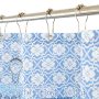 Printed Polyester Waffle Shower Curtains, Washable Waterproof Bathroom Curtain for Home Decor$