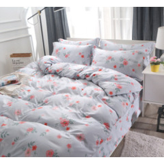 Used Double Sides Soft Fabric, Grey America Style  Bedding Set/