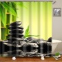 Wholesale Black Woman Shower Curtain Digit Print, Home Goods Africa Bath Shower Curtain Set/