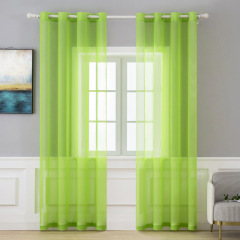 Latest Home Decor Outdoor Balcony Tulle Window Sheer Curtains, Living Room Bedroom Modern Voile Sheer Curtains/