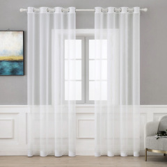 Latest Home Decor Outdoor Balcony Tulle Window Sheer Curtains, Living Room Bedroom Modern Voile Sheer Curtains/