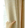 Hot selling modern 100% Polyester jacquard luxury blackout curtain silver