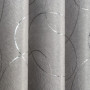 Hot selling modern 100% Polyester jacquard luxury blackout curtain silver