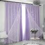 lace living room star cloth european sheer curtain