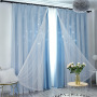 lace living room star cloth european sheer curtain