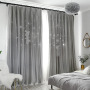 lace living room star cloth european sheer curtain