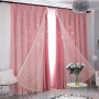 lace living room star cloth european sheer curtain