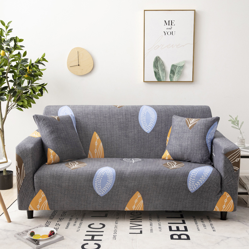 Latest Design Multicolored Line Pattern  Single Sofa Cover, Custom Printed Made Anti Slip Sofa Cover/