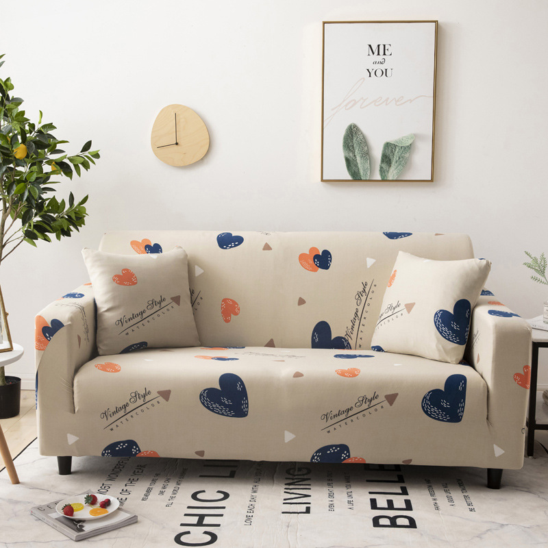 Latest Design Multicolored Line Pattern  Single Sofa Cover, Custom Printed Made Anti Slip Sofa Cover/