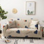 Latest Design Multicolored Line Pattern  Single Sofa Cover, Custom Printed Made Anti Slip Sofa Cover/