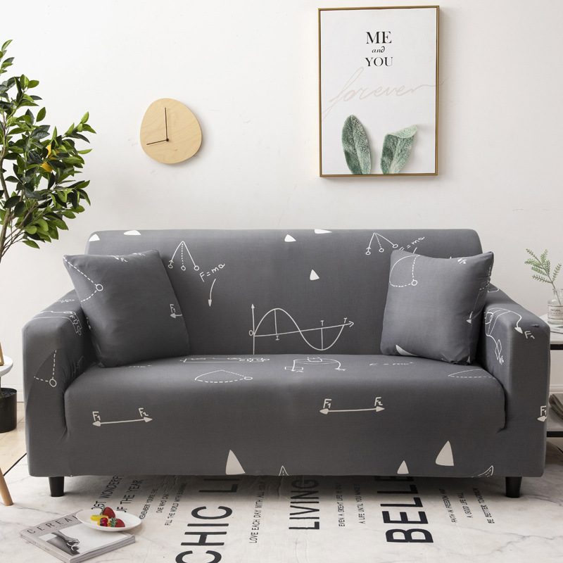 Latest Design Multicolored Line Pattern  Single Sofa Cover, Custom Printed Made Anti Slip Sofa Cover/