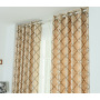 European Simple Modern Geometric Diamond Curtain, High Precision Blackout Jacquard Curtain$