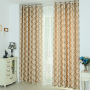 European Simple Modern Geometric Diamond Curtain, High Precision Blackout Jacquard Curtain$