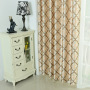 European Simple Modern Geometric Diamond Curtain, High Precision Blackout Jacquard Curtain$