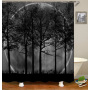 Drop Shipping Polyester Shower Curtains Latest Design Printed Wholesale Custom Classical Wood Grain 3D Printed Shower Curtain
