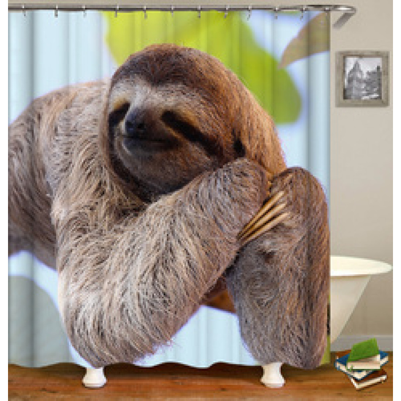 Drop Shipping Polyester Shower Curtains Latest Design Printed Wholesale Custom Classical Wood Grain 3D Printed Shower Curtain