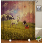 Drop Shipping Polyester Shower Curtains Latest Design Printed Wholesale Custom Classical Wood Grain 3D Printed Shower Curtain