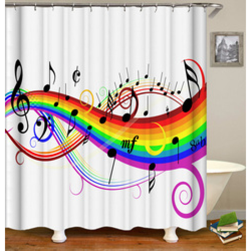 Drop Shipping Polyester Shower Curtains Latest Design Printed Wholesale Custom Classical Wood Grain 3D Printed Shower Curtain