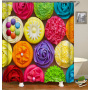 Drop Shipping Polyester Shower Curtains Latest Design Printed Wholesale Custom Classical Wood Grain 3D Printed Shower Curtain