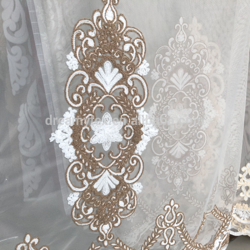 2019 Popular good price middle east rubber backed luxury classical delicate curtains