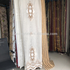 2019 Popular good price middle east rubber backed luxury classical delicate curtains