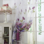 Luxury Peony Flower Curtains for Bedroom Living Room for Kitchen Door Window Treatments Ready Made/