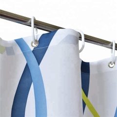 wholesale color ribbon pattern embroidery shower curtain