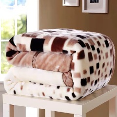 wholesale cheap Korean style premium quality 1 ply Raschel blanket